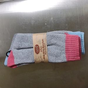 Clear Creek 2 Pair Extra Warm Boot Socks for Women Shoe Size 5-9